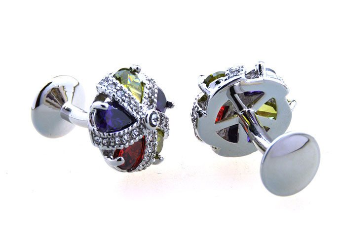  Multi Color Fashion Cufflinks Crystal Cufflinks Wholesale & Customized  CL656536