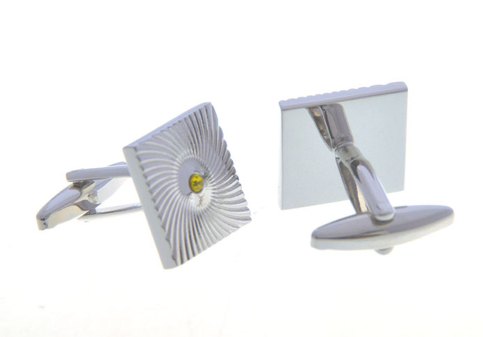  Yellow Lively Cufflinks Crystal Cufflinks Wholesale & Customized  CL656773