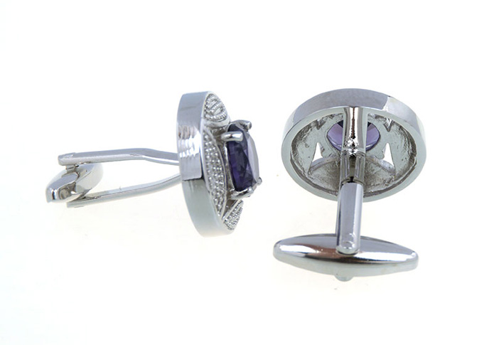  Purple Romantic Cufflinks Crystal Cufflinks Wholesale & Customized  CL657399