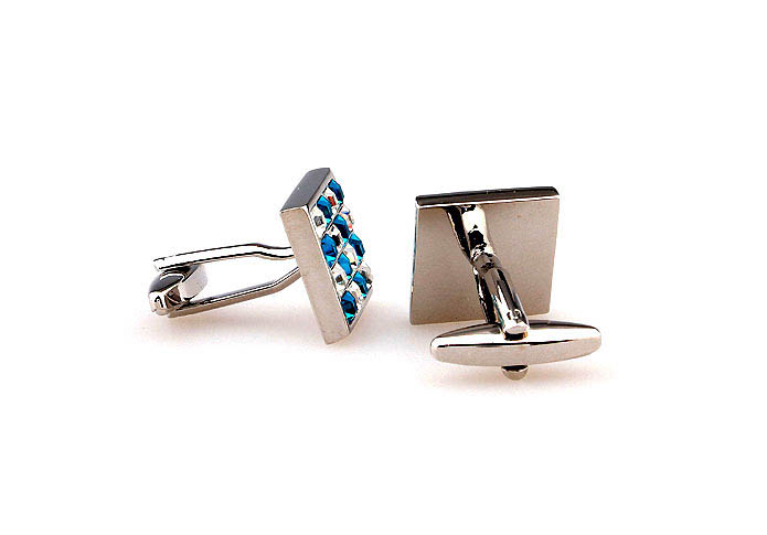  Blue White Cufflinks Crystal Cufflinks Wholesale & Customized  CL663959