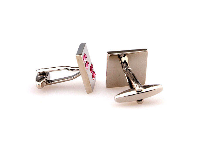  Pink Charm Cufflinks Crystal Cufflinks Wholesale & Customized  CL664086