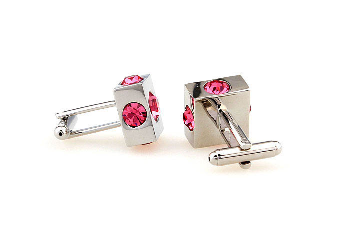  Pink Charm Cufflinks Crystal Cufflinks Wholesale & Customized  CL664208