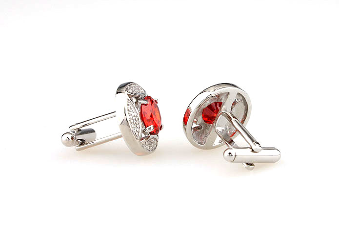  Red Festive Cufflinks Crystal Cufflinks Wholesale & Customized  CL665502
