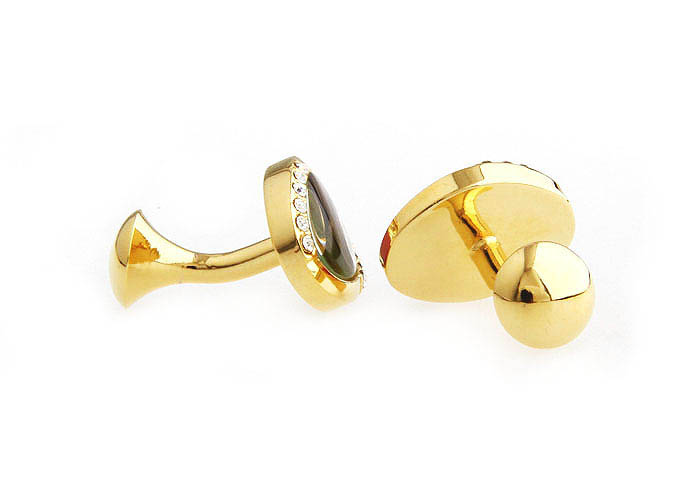  Gold Luxury Cufflinks Crystal Cufflinks Wholesale & Customized  CL665696