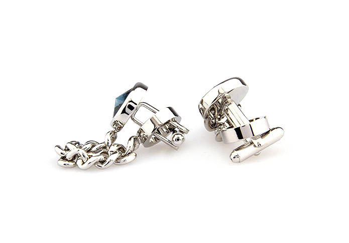 Chain Cufflinks  Blue Elegant Cufflinks Crystal Cufflinks Funny Wholesale & Customized  CL665881