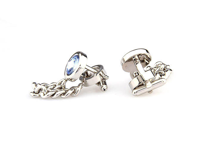 Chain Cufflinks  Blue Elegant Cufflinks Crystal Cufflinks Funny Wholesale & Customized  CL665882
