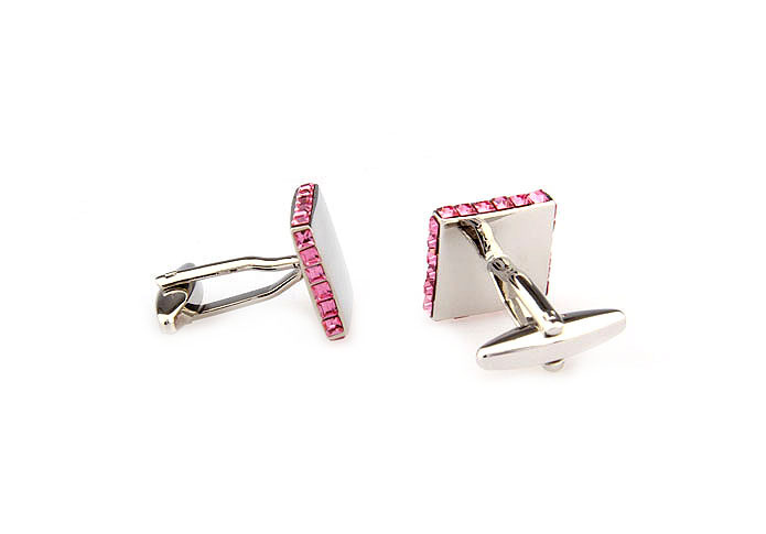  Pink Charm Cufflinks Crystal Cufflinks Wholesale & Customized  CL665902