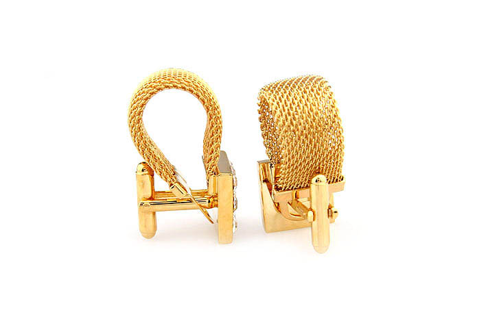 Chain Cufflinks  Gold Luxury Cufflinks Crystal Cufflinks Funny Wholesale & Customized  CL665927