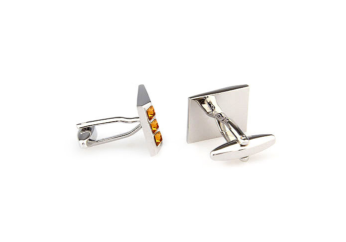  Yellow Lively Cufflinks Crystal Cufflinks Wholesale & Customized  CL665934