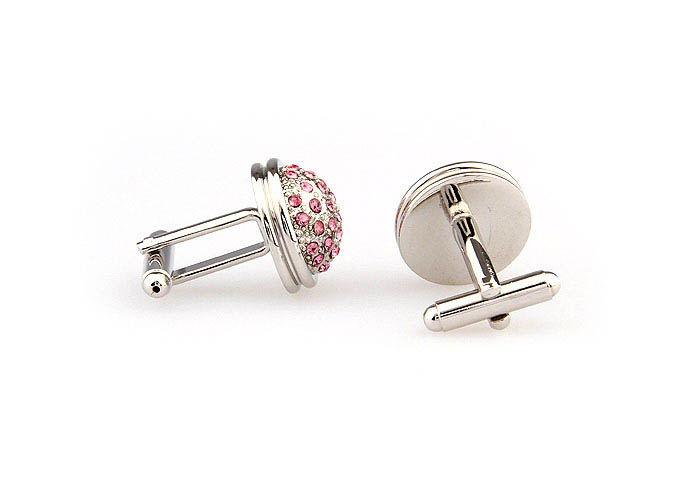  Pink Charm Cufflinks Crystal Cufflinks Wholesale & Customized  CL666179