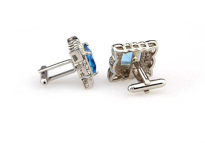  Blue White Cufflinks Crystal Cufflinks Wholesale & Customized  CL666461