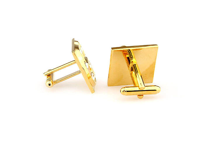26 Letters G Cufflinks  Gold Luxury Cufflinks Crystal Cufflinks Symbol Wholesale & Customized  CL666593