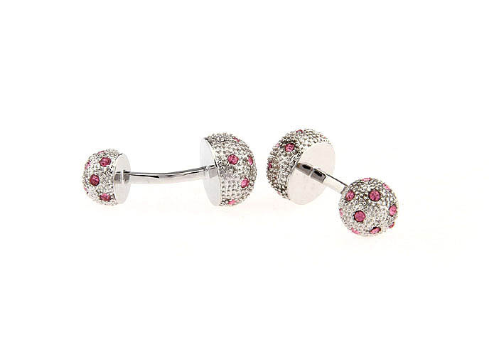  Pink Charm Cufflinks Crystal Cufflinks Wholesale & Customized  CL666734
