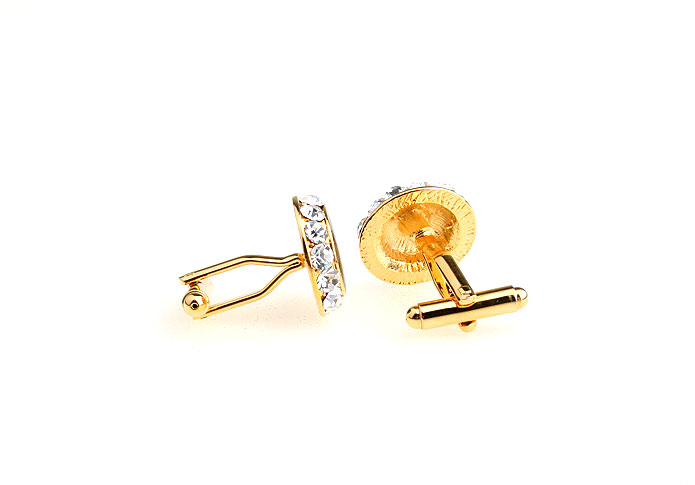  Gold Luxury Cufflinks Crystal Cufflinks Wholesale & Customized  CL671283