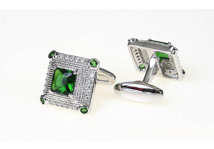  Green Intimate Cufflinks Crystal Cufflinks Wholesale & Customized  CL680954