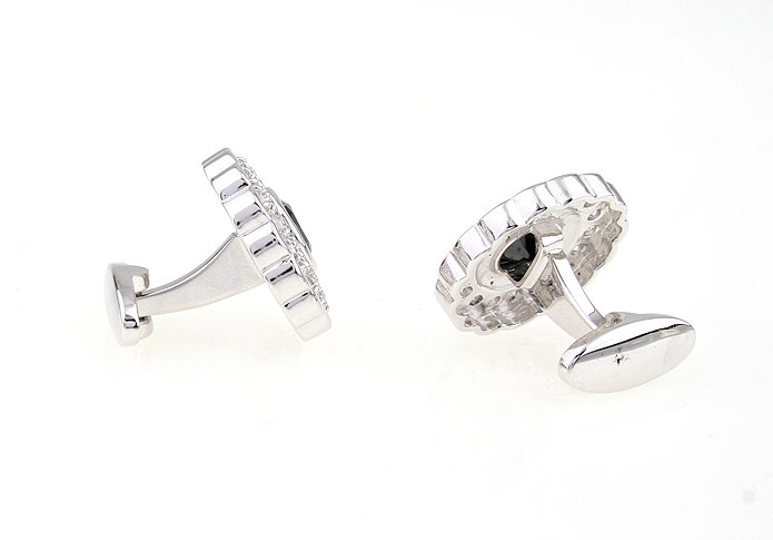  Black White Cufflinks Crystal Cufflinks Wholesale & Customized  CL680958