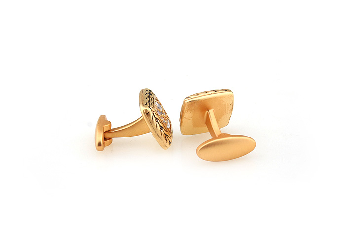  Gold Luxury Cufflinks Crystal Cufflinks Wholesale & Customized  CL681040