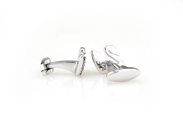 Swan Cufflinks  Gray Steady Cufflinks Crystal Cufflinks Animal Wholesale & Customized  CL681053