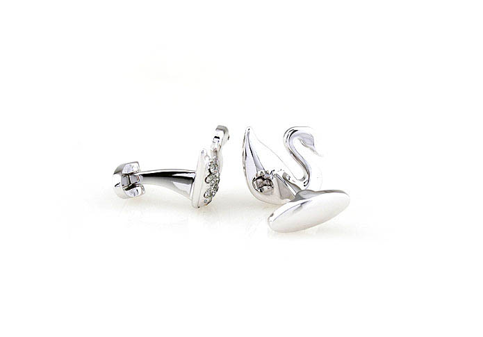 Swan Cufflinks  Gray Steady Cufflinks Crystal Cufflinks Animal Wholesale & Customized  CL681056