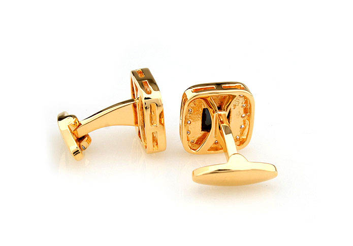  Gold Luxury Cufflinks Crystal Cufflinks Wholesale & Customized  CL681113