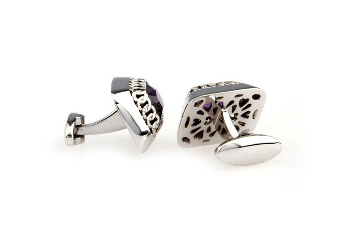  Purple Romantic Cufflinks Crystal Cufflinks Wholesale & Customized  CL681129