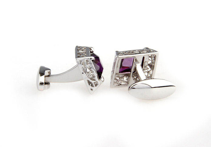  Purple Romantic Cufflinks Crystal Cufflinks Wholesale & Customized  CL681140