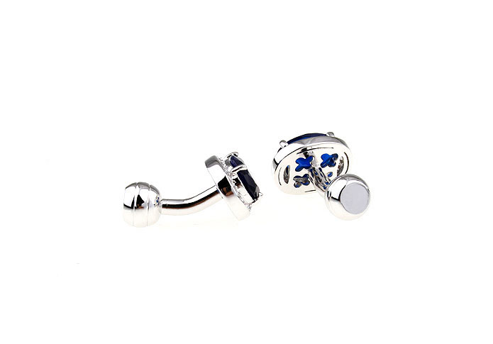  Blue White Cufflinks Crystal Cufflinks Wholesale & Customized  CL690722