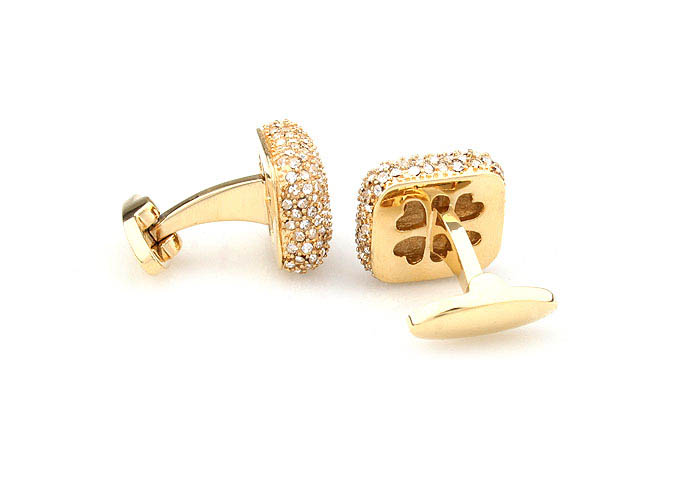  Gold Luxury Cufflinks Crystal Cufflinks Wholesale & Customized  CL690752