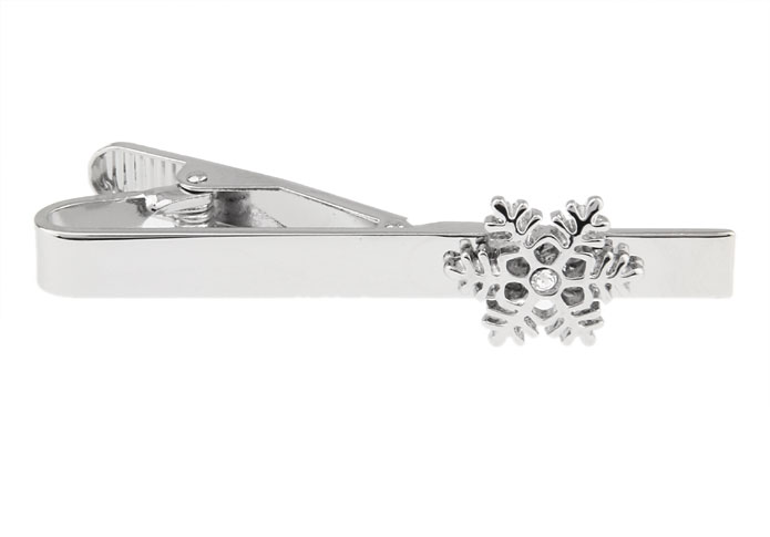 Snowflake Tie Clips  White Purity Tie Clips Crystal Tie Clips Funny Wholesale & Customized  CL870744
