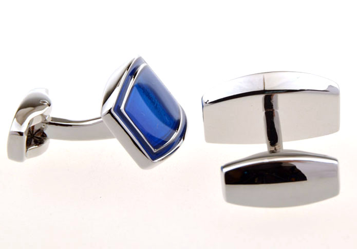 Blue Elegant Cufflinks Enamel Cufflinks Wholesale & Customized CL655380