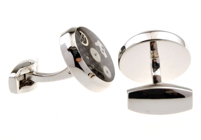 Mechanical Gear Cufflinks Black Classic Cufflinks Enamel Cufflinks Wholesale & Customized CL655384