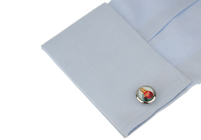 Blessed Virgin Mary Cufflinks Multi Color Fashion Cufflinks Printed Cufflinks Religious and Zen Wholesale & Customized CL655289