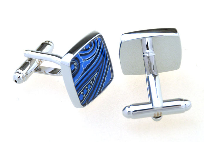  Blue Elegant Cufflinks Printed Cufflinks Funny Wholesale & Customized  CL656884