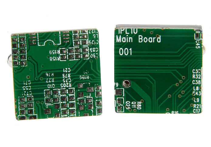 Circuit board Cufflinks Red Festive Cufflinks Printed Cufflinks High Tech Wholesale & Customized CL671843