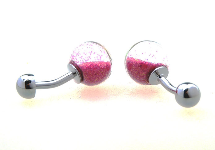  Pink Charm Cufflinks Gem Cufflinks Wholesale & Customized  CL656344