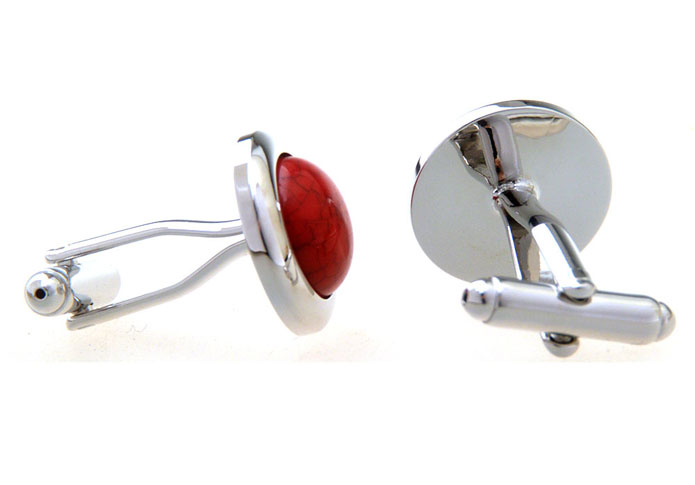  Red Festive Cufflinks Gem Cufflinks Wholesale & Customized  CL656607