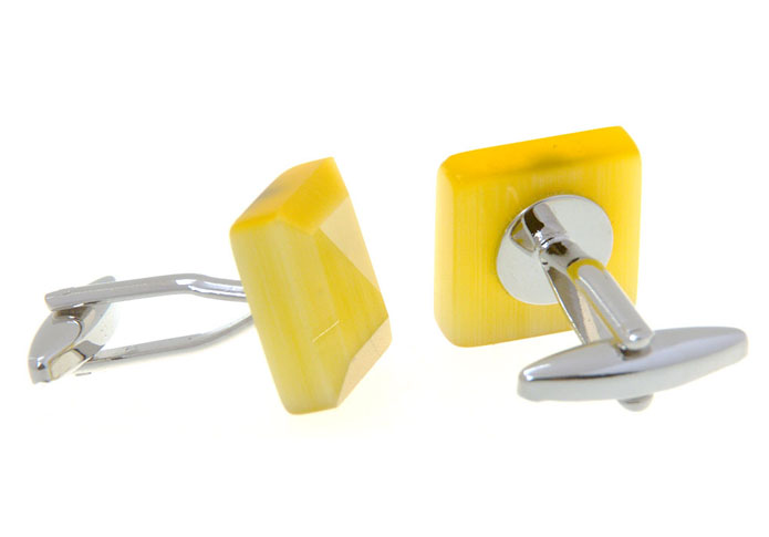  Yellow Lively Cufflinks Gem Cufflinks Wholesale & Customized  CL656615