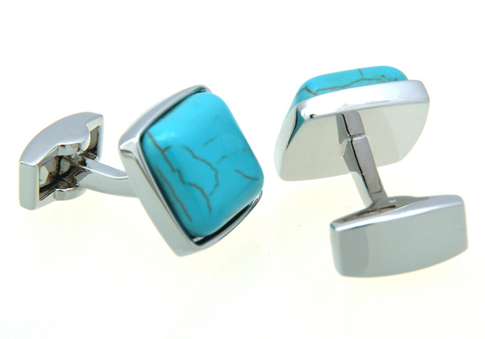 Cat'S Eye Stone Cufflinks  Blue Elegant Cufflinks Gem Cufflinks Wholesale & Customized  CL657271