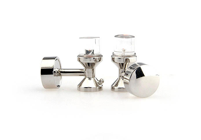 Lighting can be lit Cufflinks  White Purity Cufflinks Glass Cufflinks Functional Wholesale & Customized  CL651177