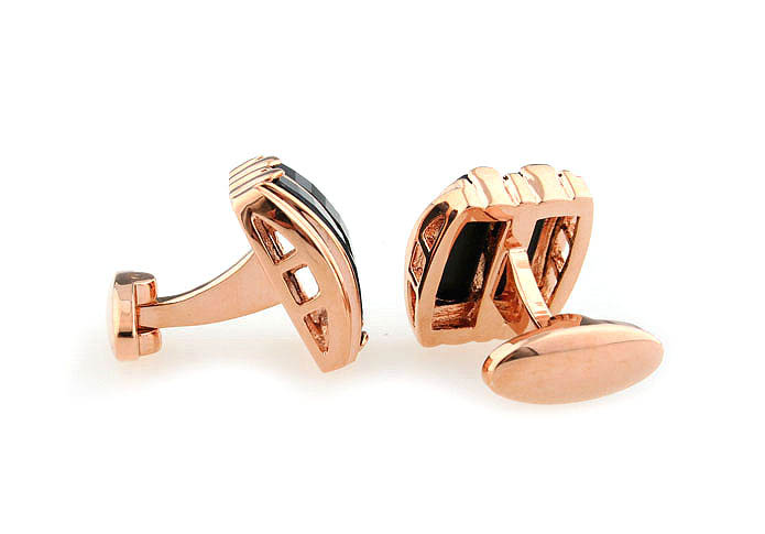  Gold Luxury Cufflinks Onyx Cufflinks Wholesale & Customized  CL640989
