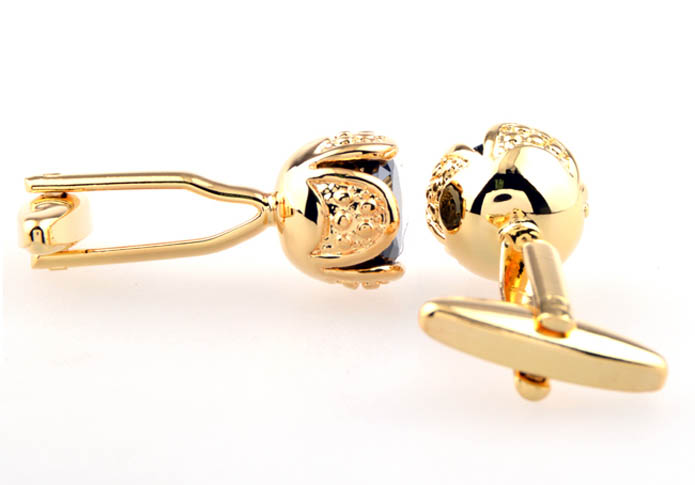  Gold Luxury Cufflinks Onyx Cufflinks Funny Wholesale & Customized  CL653468