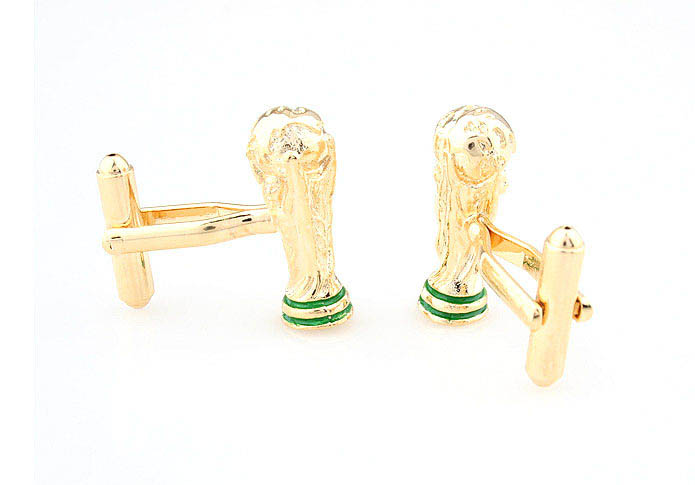 South Africa World Cup trophy Cufflinks  Gold Luxury Cufflinks Paint Cufflinks Flags Wholesale & Customized  CL610752