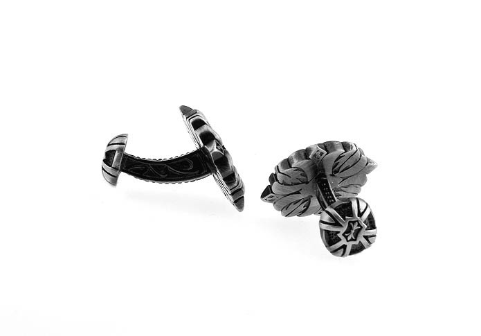 Spartan Series Cufflinks  Gray Steady Cufflinks Paint Cufflinks Religious and Zen Wholesale & Customized  CL630770