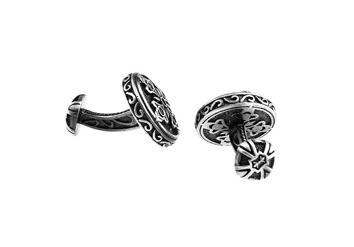 Spartan Series Cufflinks  Gray Steady Cufflinks Paint Cufflinks Religious and Zen Wholesale & Customized  CL630772