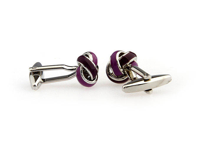  Purple Romantic Cufflinks Paint Cufflinks Knot Wholesale & Customized  CL651349