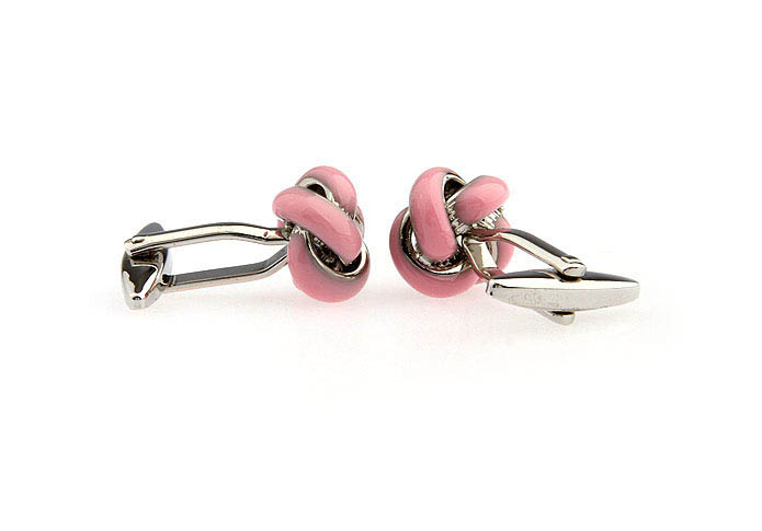 Pink Charm Cufflinks Paint Cufflinks Knot Wholesale & Customized  CL651355