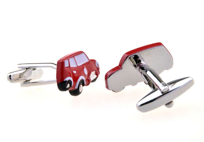 Car Cufflinks  Red Festive Cufflinks Paint Cufflinks Transportation Wholesale & Customized  CL651681