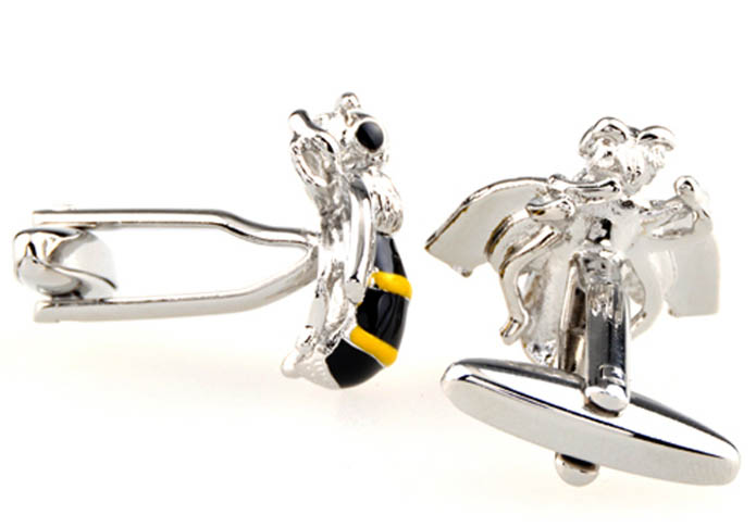 The hornets Cufflinks  Multi Color Fashion Cufflinks Paint Cufflinks Animal Wholesale & Customized  CL654032