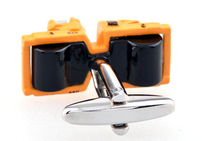 Roller Cufflinks  Yellow Lively Cufflinks Paint Cufflinks Transportation Wholesale & Customized  CL654041