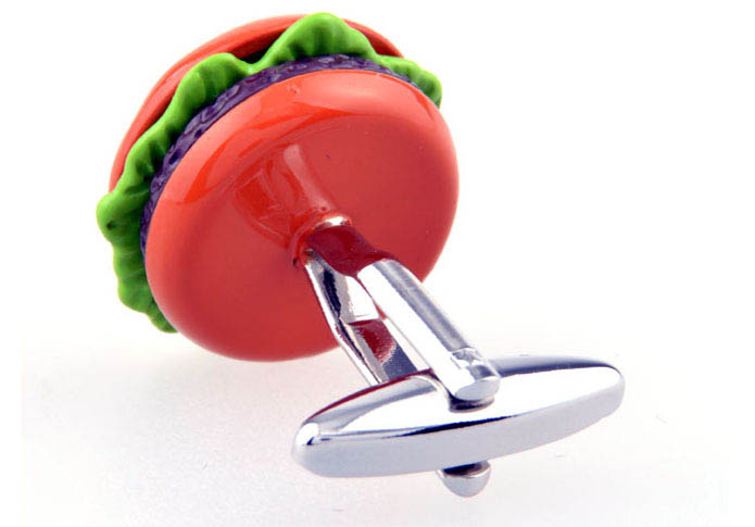 Hamburger Cufflinks  Multi Color Fashion Cufflinks Paint Cufflinks Food and Drink Wholesale & Customized  CL654057